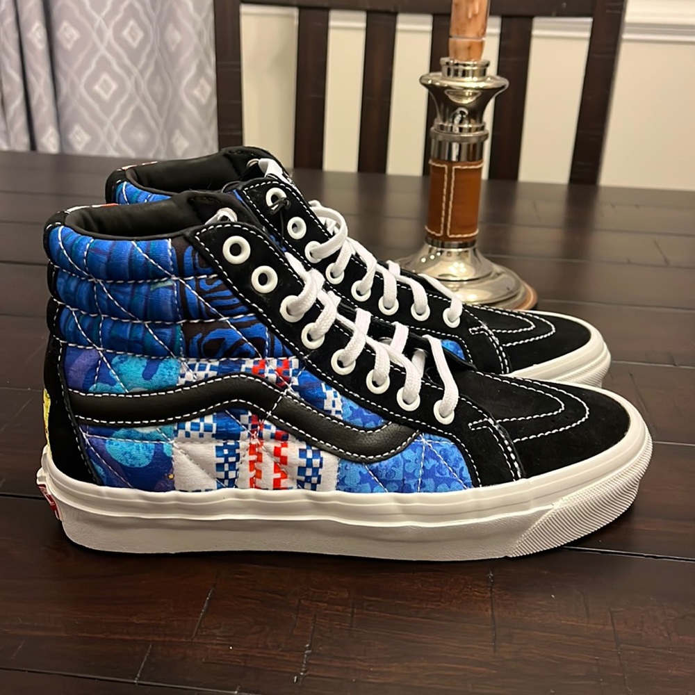 Vans Sk8 Hi 38 DX x Sandy Liang x SpongeBob SquarePants shoes sneakers Patchwork - Picture 3 of 14